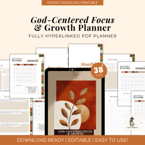 Focus & Growth Planner Hyperlinked