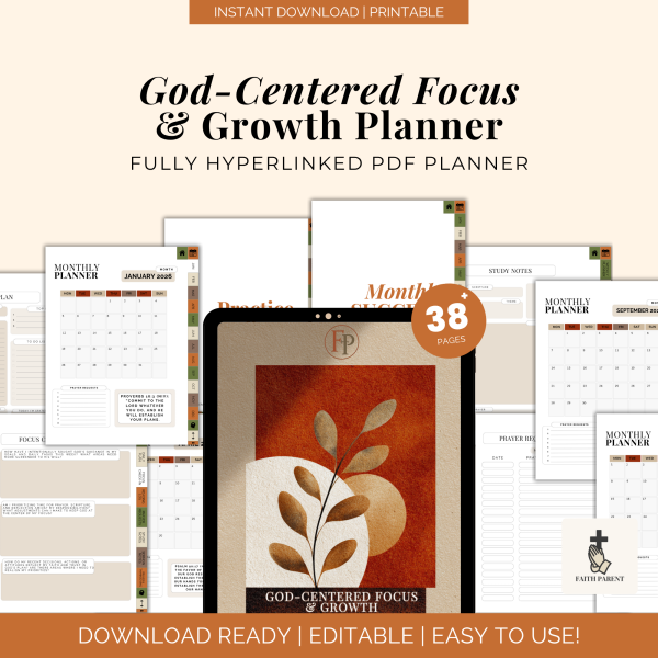 Focus & Growth Planner Hyperlinked