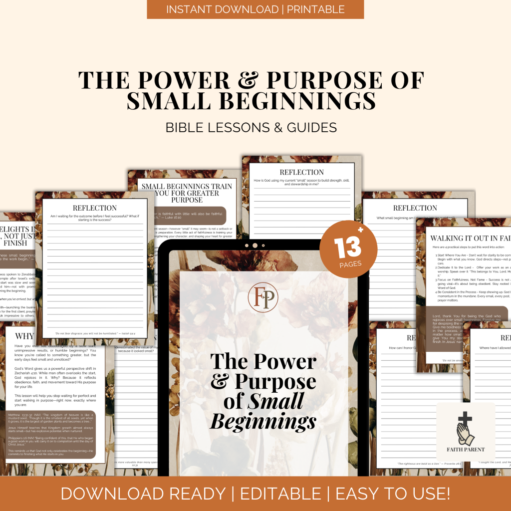 The Power and Purpose of Small Beginnings